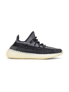 ADIDAS Yeezy Boost 350 V2 'Carbon' 7.5 Black Grey Like New